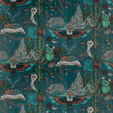 Clarke & Clarke FRONTIER VELVET TEAL Fabric