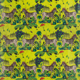 Clarke & Clarke LOST WORLD VELVET LIME Fabric