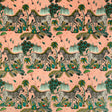 Clarke & Clarke LOST WORLD VELVET PINK Fabric