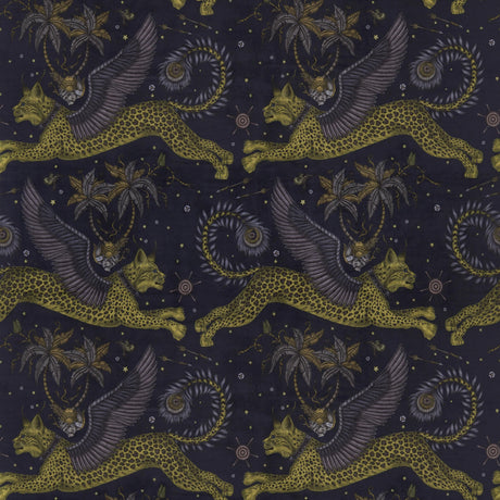 Clarke & Clarke LYNX VELVET CHARCOAL Fabric