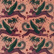 Clarke & Clarke LYNX VELVET CORAL Fabric