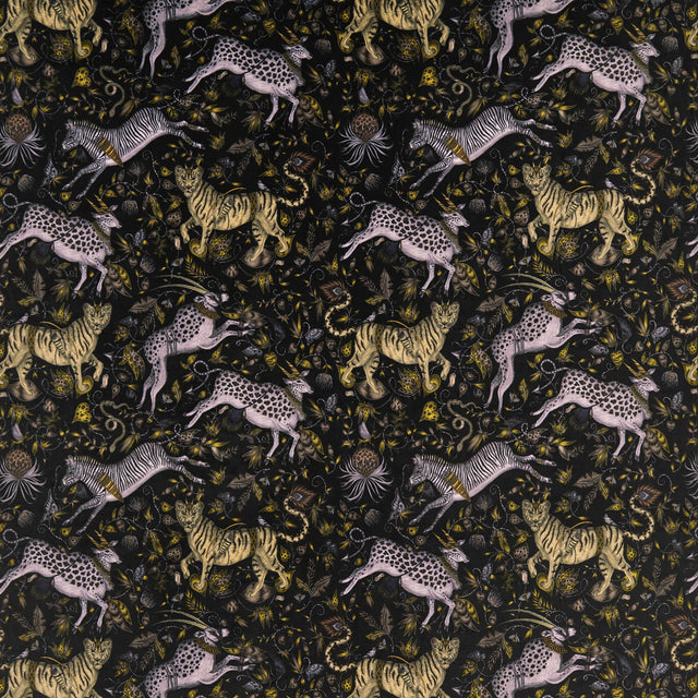 Clarke & Clarke PROTEA VELVET CHARCOAL Fabric