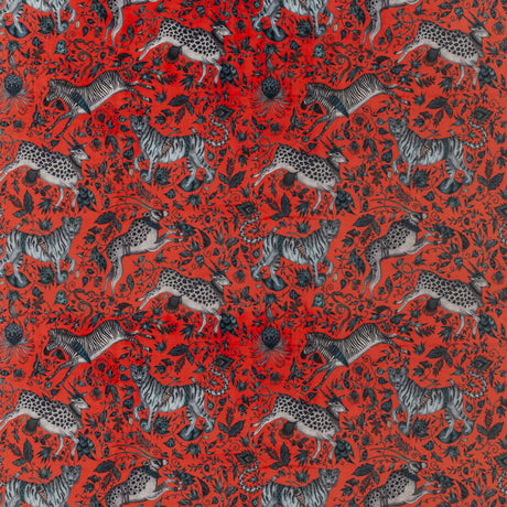 Clarke & Clarke PROTEA VELVET CORAL Fabric