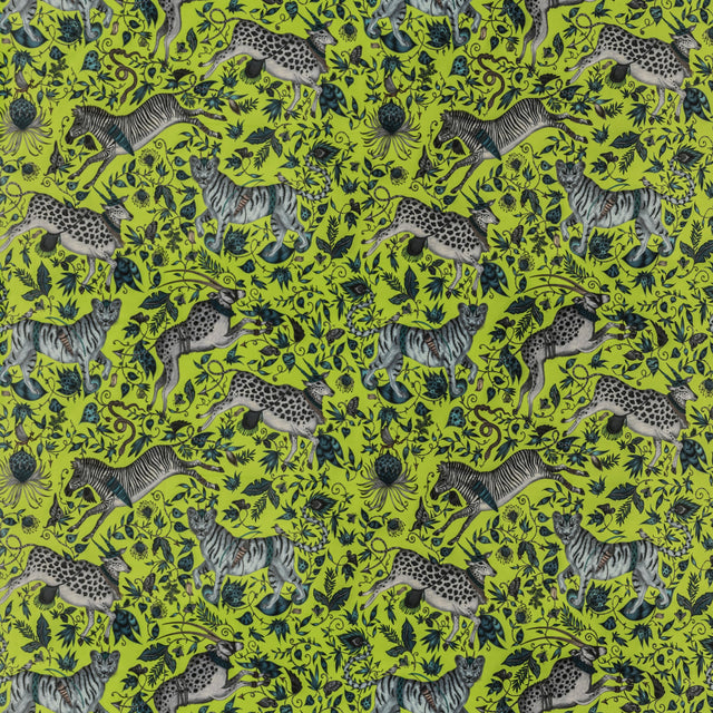 Clarke & Clarke PROTEA VELVET LIME Fabric