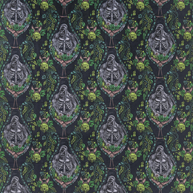 Clarke & Clarke SILVERBACK VELVT CHARCOAL Fabric