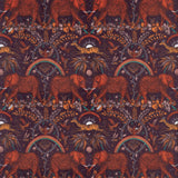 Clarke & Clarke ZAMBEZI VELVET WINE Fabric
