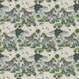 Clarke & Clarke LOST WORLD LINEN GREEN Fabric