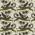 Clarke & Clarke LYNX LINEN GOLD Fabric