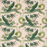 Clarke & Clarke LYNX LINEN PINK Fabric