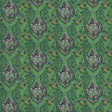 Clarke & Clarke SILVERBACK LINEN GREEN Fabric