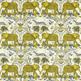 Clarke & Clarke ZAMBEZI LINEN GOLD Fabric