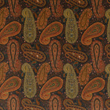 Mulberry PEREGRINE PAISLEY VELVET PLUM Upholstery Fabric
