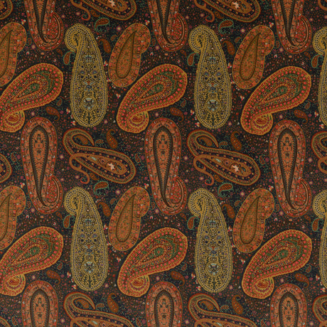 Mulberry PEREGRINE PAISLEY VELVET PLUM Upholstery Fabric