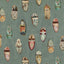 Mulberry BABOUCHES TEAL Fabric