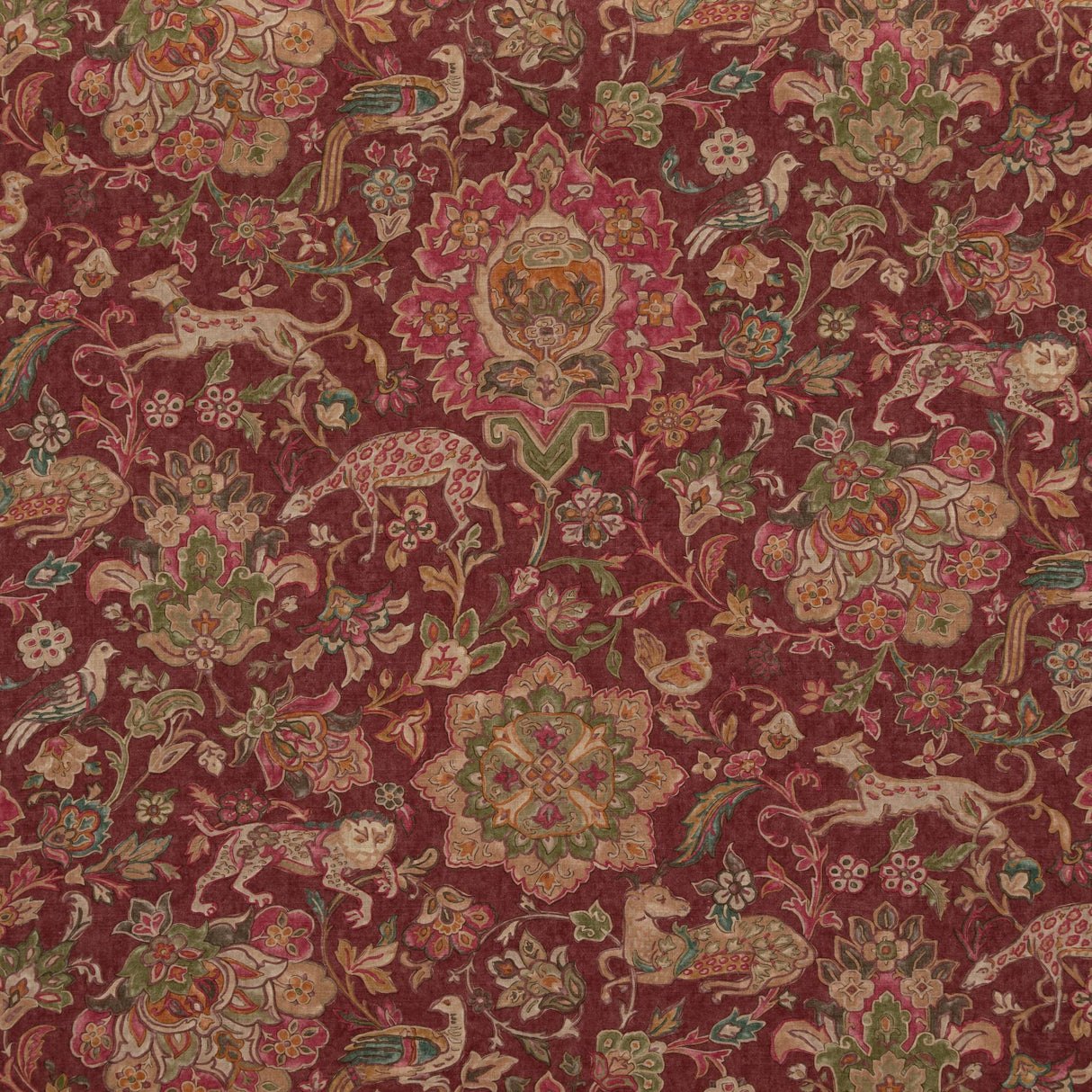 Mulberry WILD THINGS PLUM Fabric