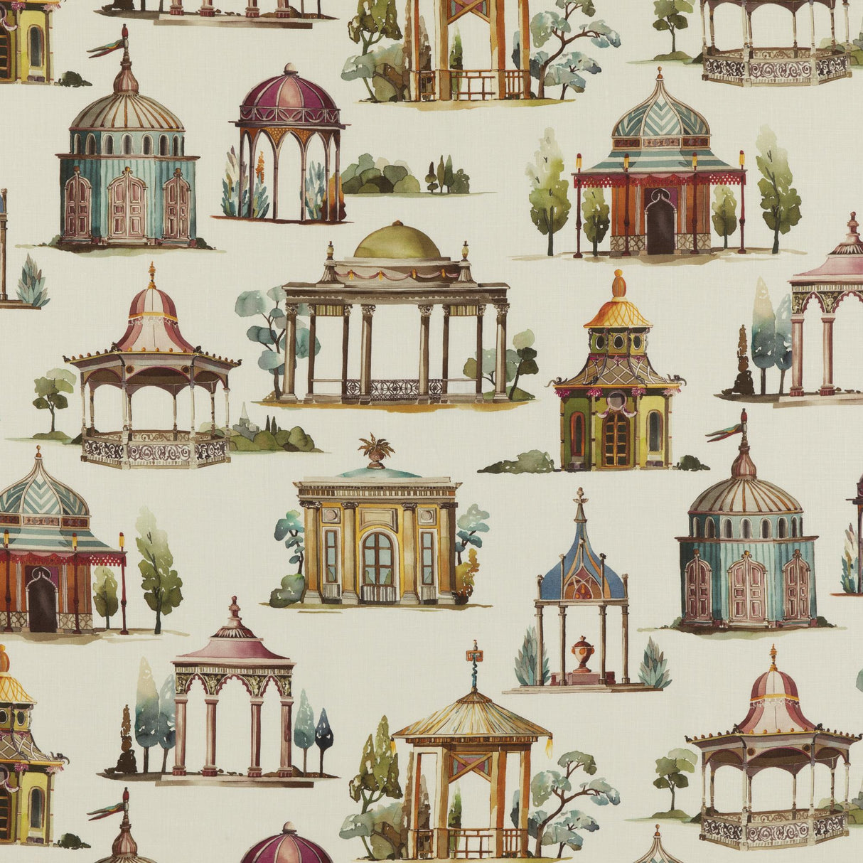 Mulberry FOLLIES PLUM Fabric