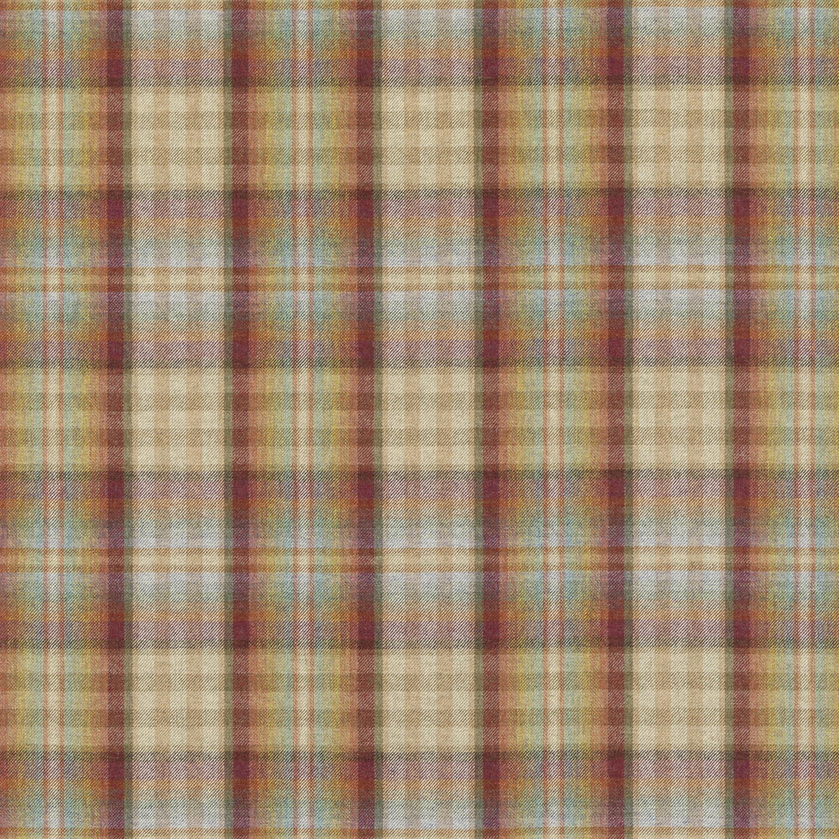 Mulberry NEVIS RED/ STONE Upholstery Fabric