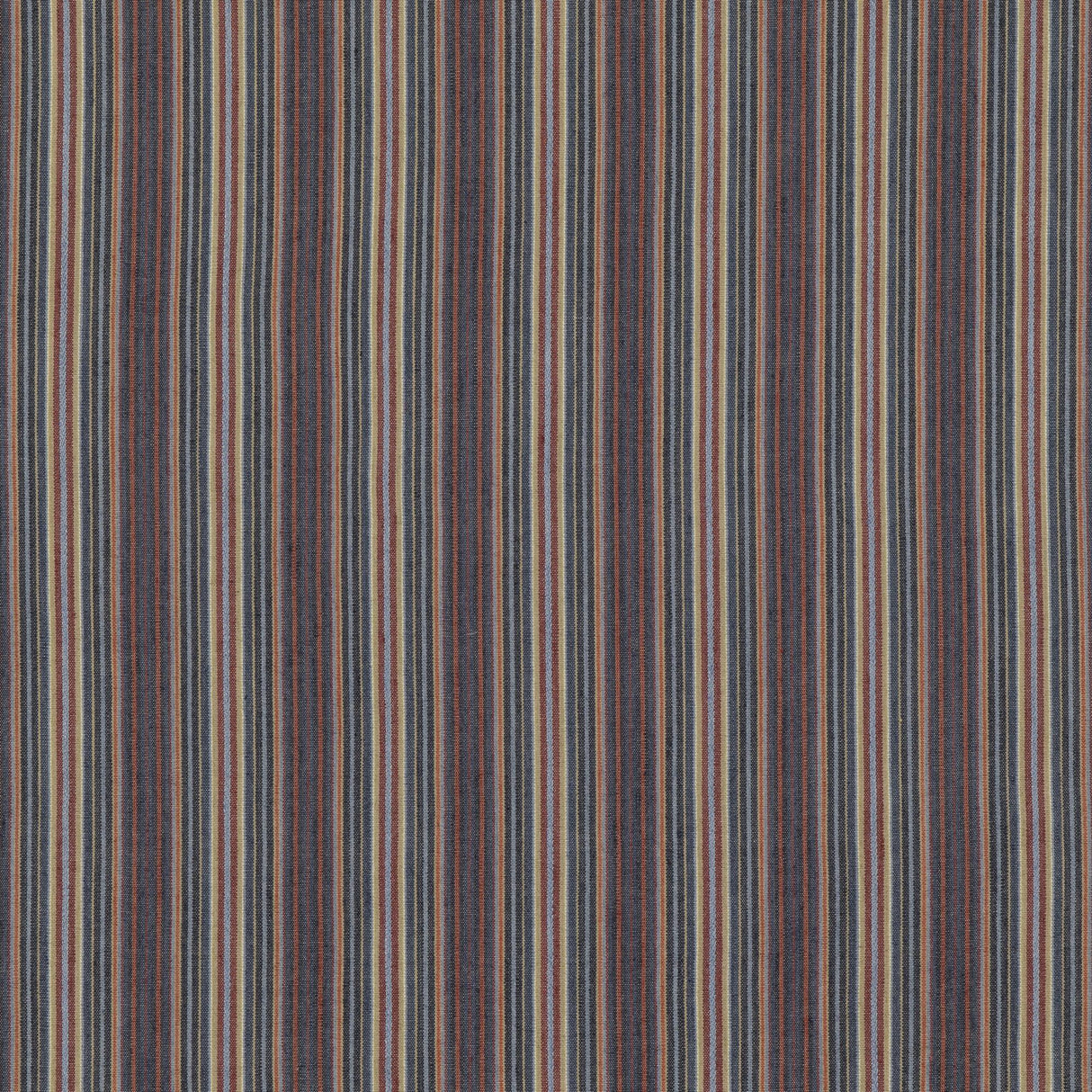 Mulberry FALCONER STRIPE INDIGO/RED Fabric