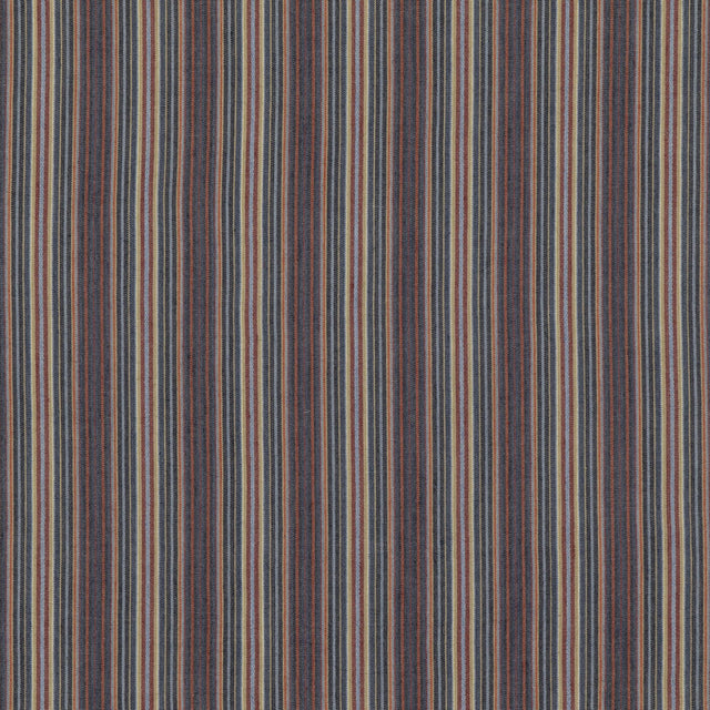 Mulberry FALCONER STRIPE INDIGO/RED Fabric
