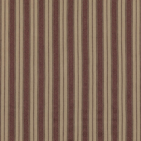 Mulberry COWDRAY STRIPE PLUM Fabric