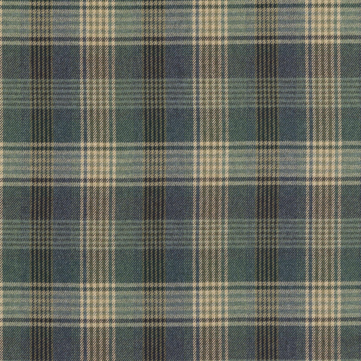 Mulberry BRAEMAR BLUE Upholstery Fabric