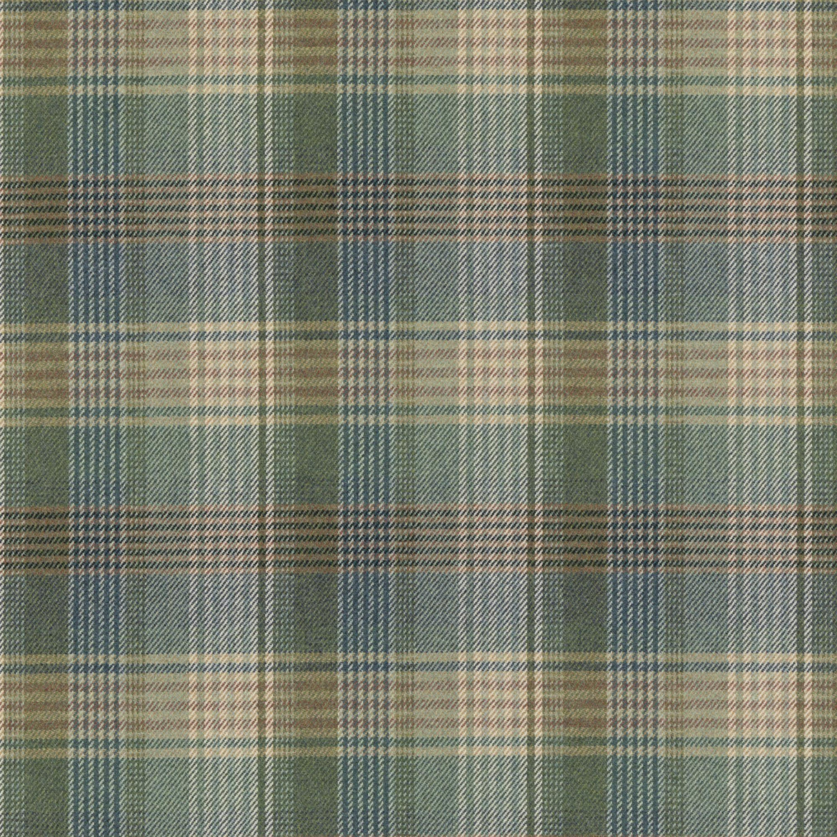 Mulberry BRAEMAR TEAL Upholstery Fabric