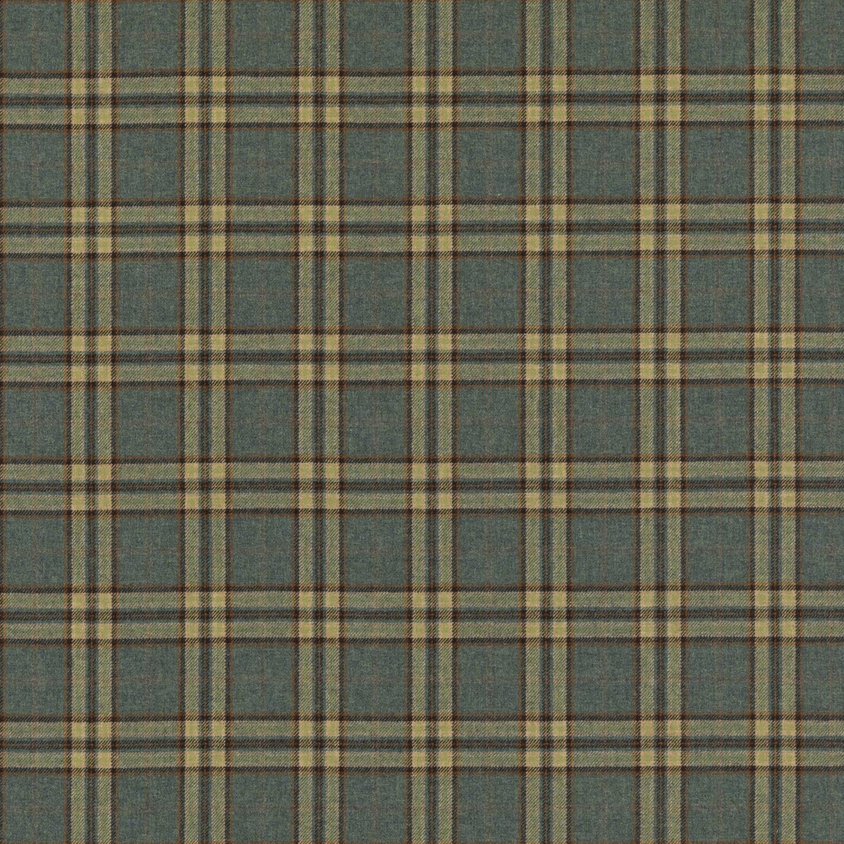 Mulberry GHILLIE TEAL Upholstery Fabric