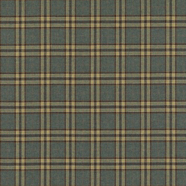 Mulberry GHILLIE TEAL Upholstery Fabric