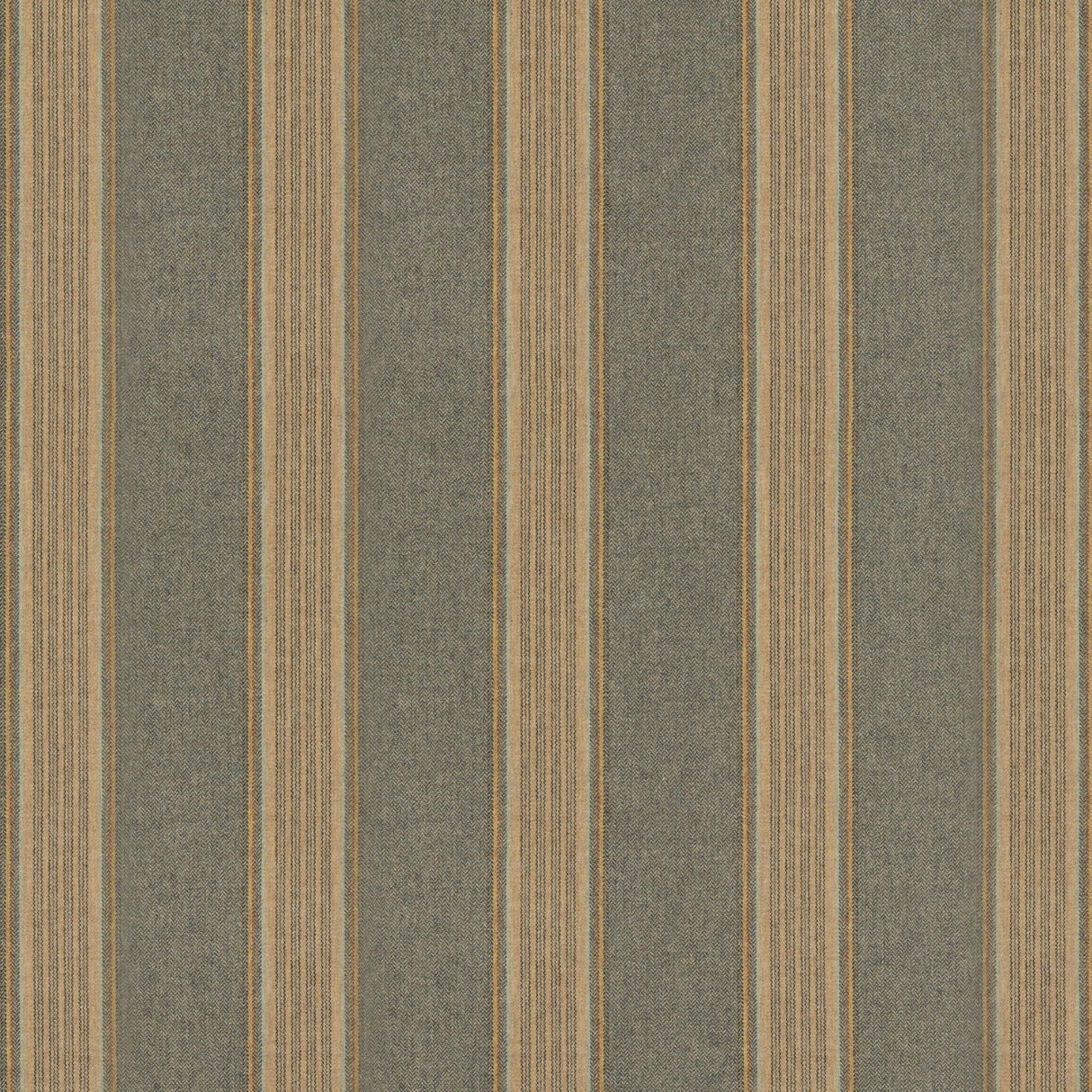 Mulberry MORAY STRIPE TEAL Upholstery Fabric