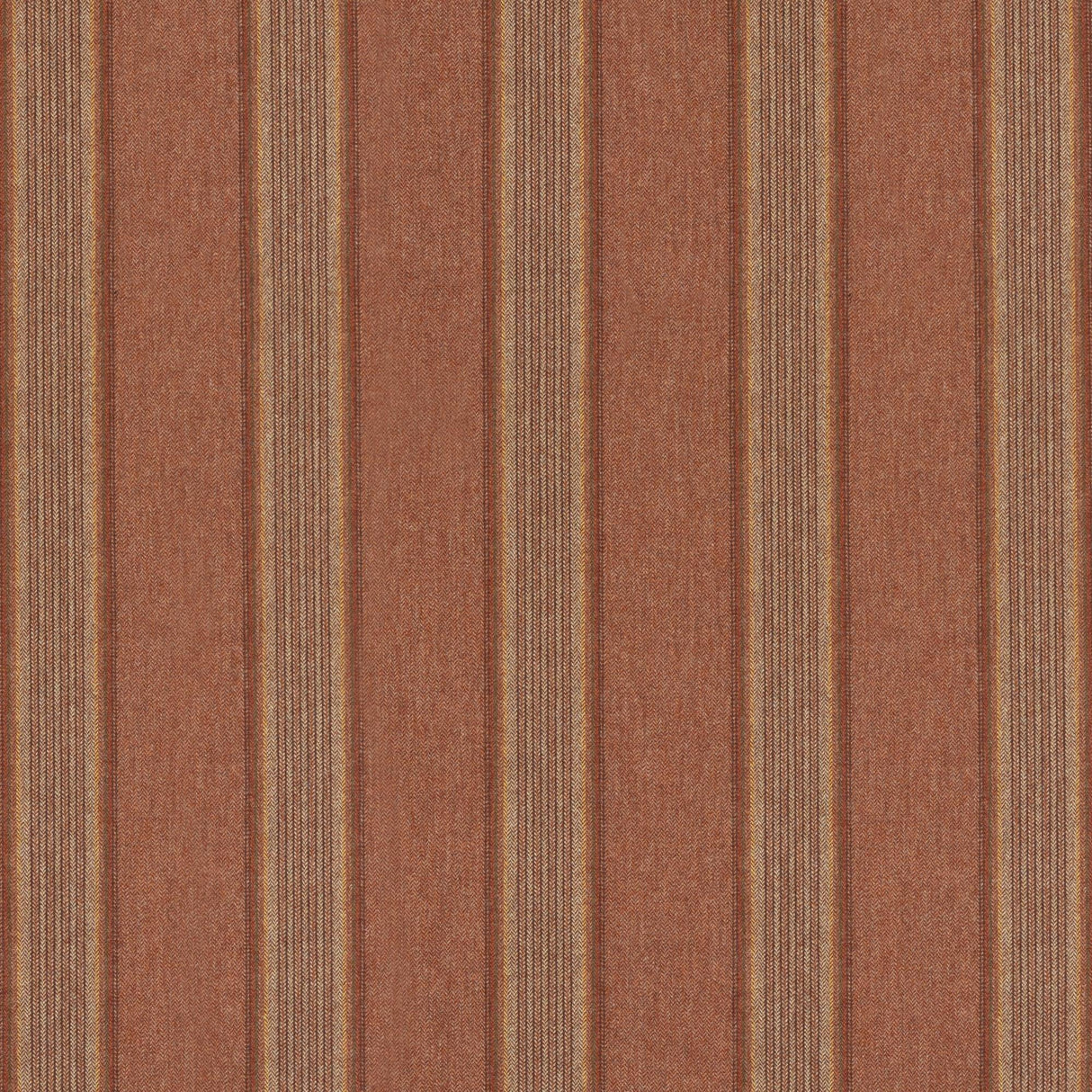 Mulberry MORAY STRIPE RUSSET Upholstery Fabric