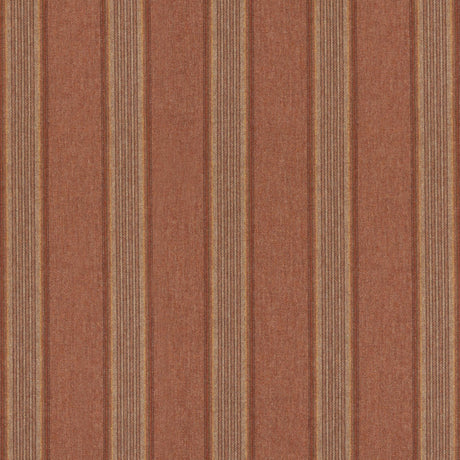 Mulberry MORAY STRIPE RUSSET Upholstery Fabric