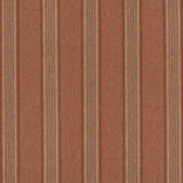 Mulberry MORAY STRIPE RUSSET Upholstery Fabric
