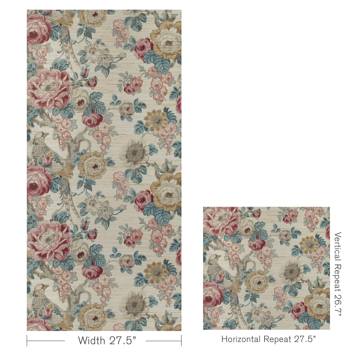 Lee Jofa AVONDALE PAPER RUBY/SPICE Wallpaper