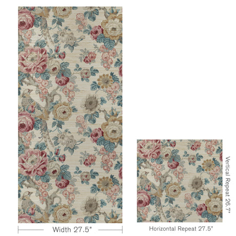Lee Jofa AVONDALE PAPER RUBY/SPICE Wallpaper