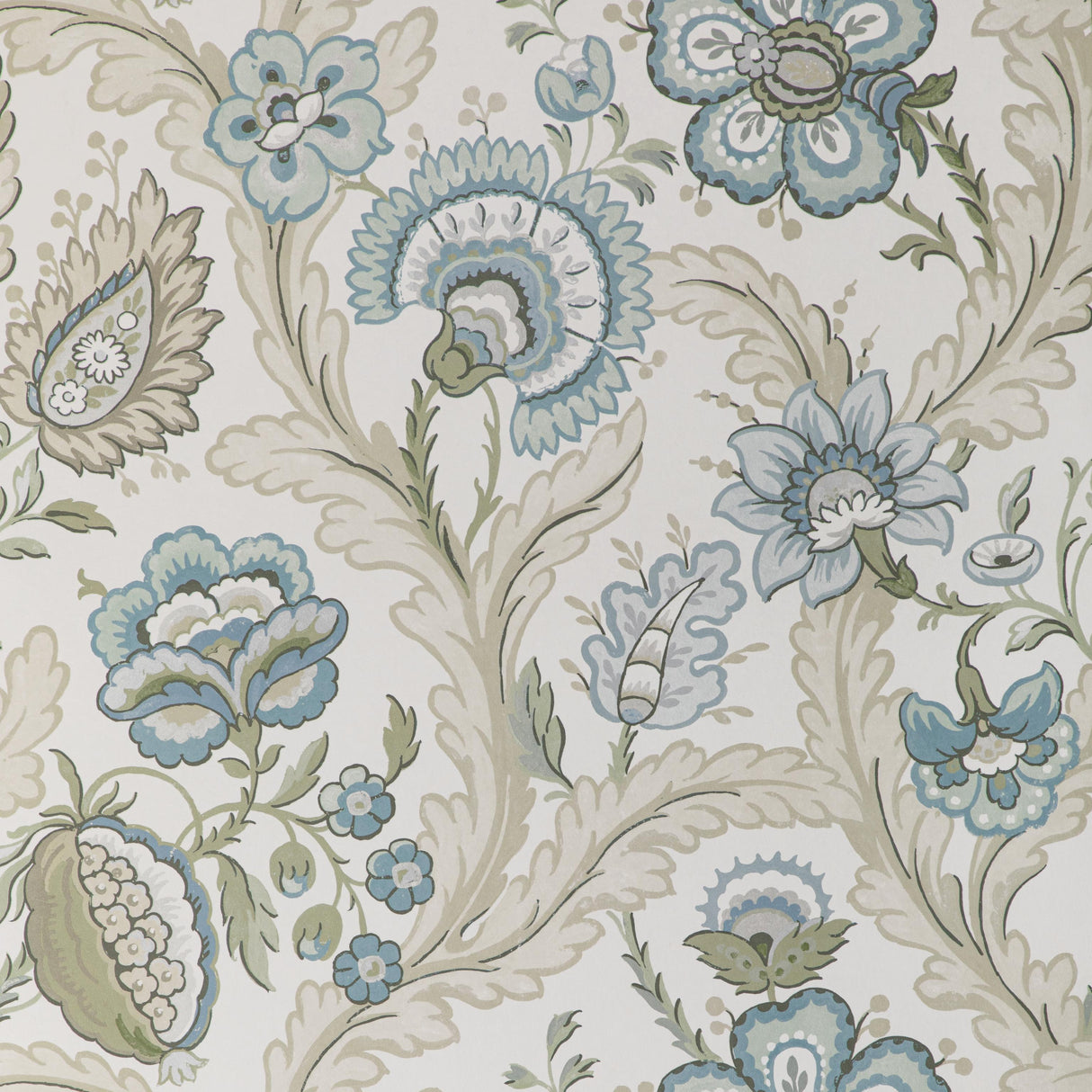 Lee Jofa WIMBERLY PAPER AQUA/SAGE Wallpaper