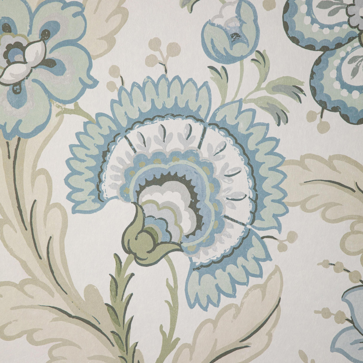 Lee Jofa WIMBERLY PAPER AQUA/SAGE Wallpaper