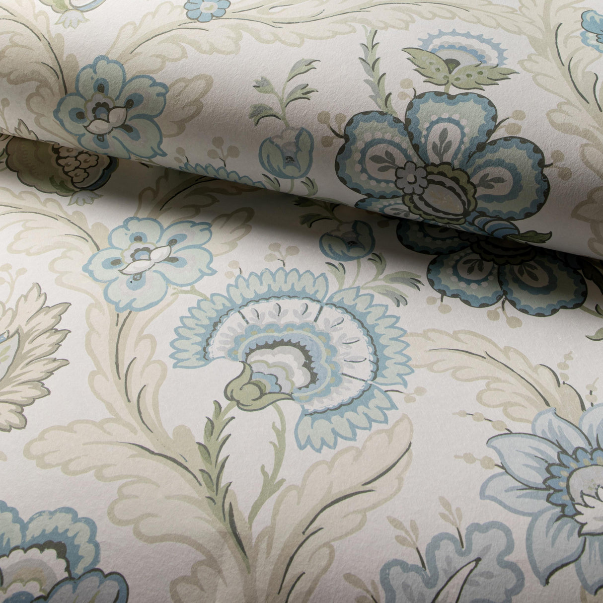 Lee Jofa WIMBERLY PAPER AQUA/SAGE Wallpaper