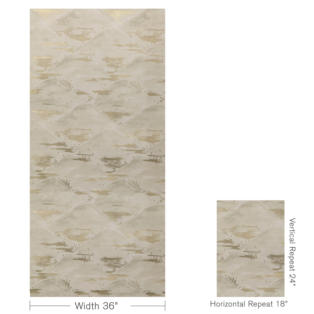 Brunschwig & Fils LA BRUME ALABASTER Wallpaper