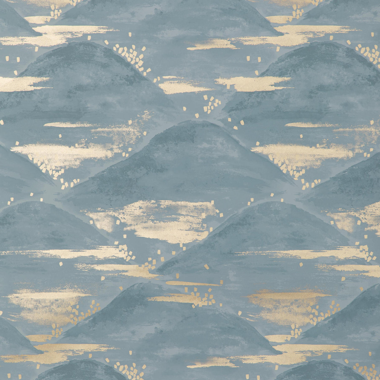 Brunschwig & Fils LA BRUME BLUE Wallpaper
