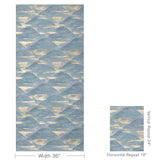 Brunschwig & Fils LA BRUME BLUE Wallpaper