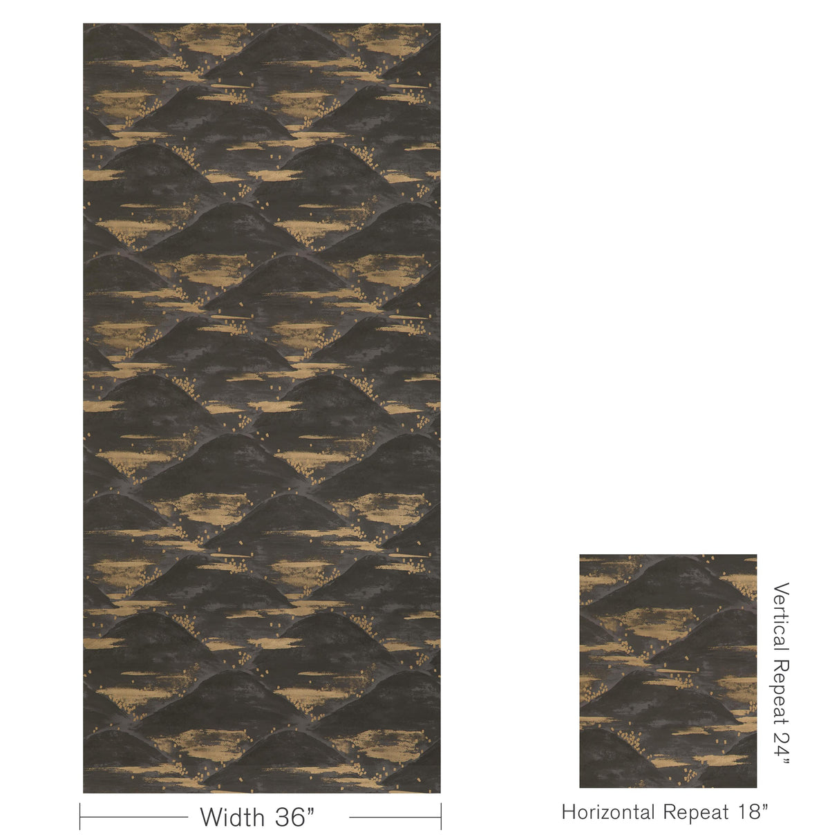 Brunschwig & Fils LA BRUME IRON Wallpaper