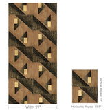 Brunschwig & Fils LE TONNERRE GOLD Wallpaper