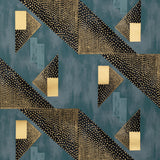 Brunschwig & Fils LE TONNERRE NAVY Wallpaper