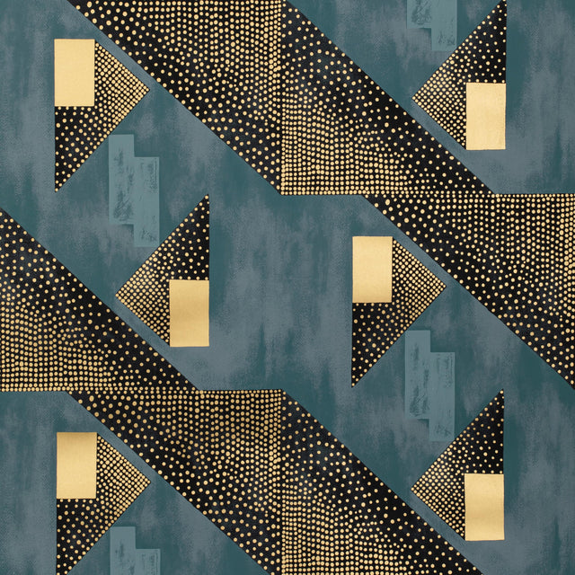 Brunschwig & Fils LE TONNERRE NAVY Wallpaper