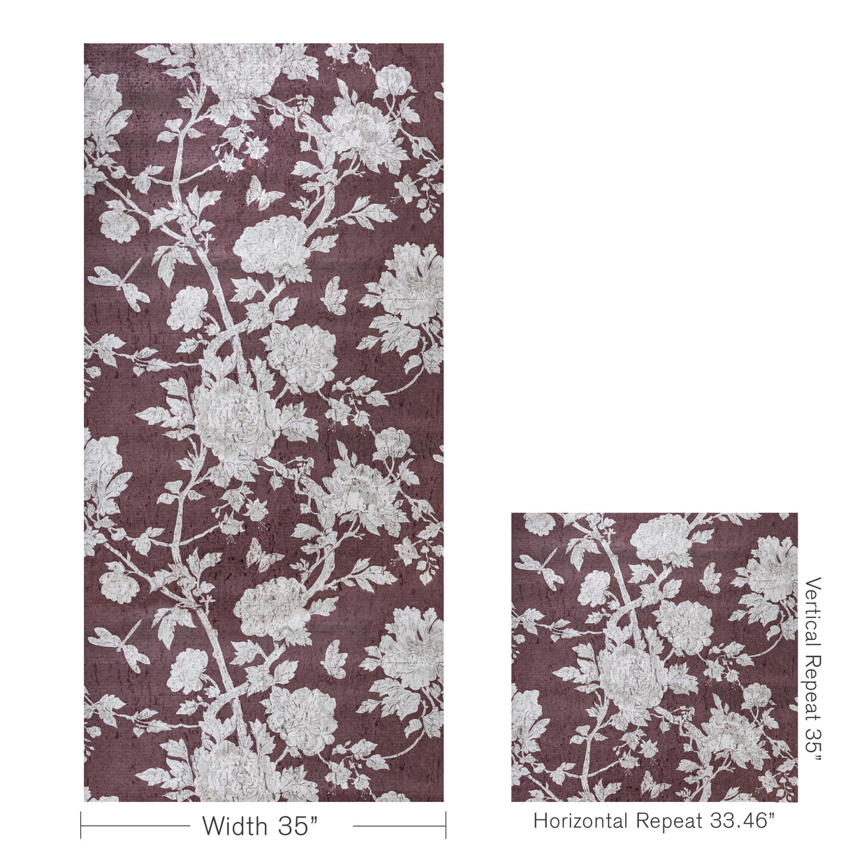 Brunschwig & Fils LES PIVOINES WINE Wallpaper