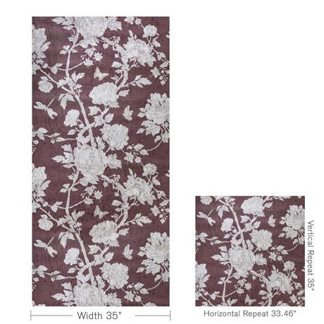 Brunschwig & Fils LES PIVOINES WINE Wallpaper