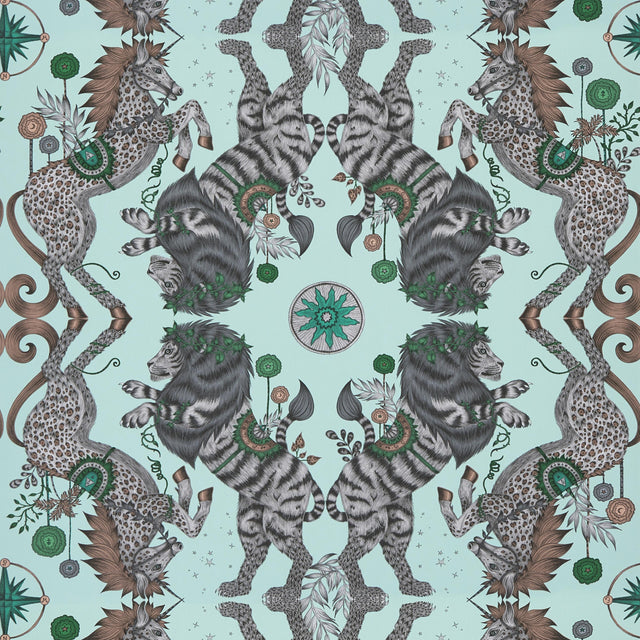 Clarke & Clarke CASPIAN WP AQUA Wallpaper