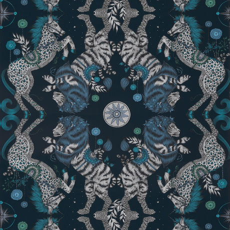 Clarke & Clarke CASPIAN WP NAVY Wallpaper