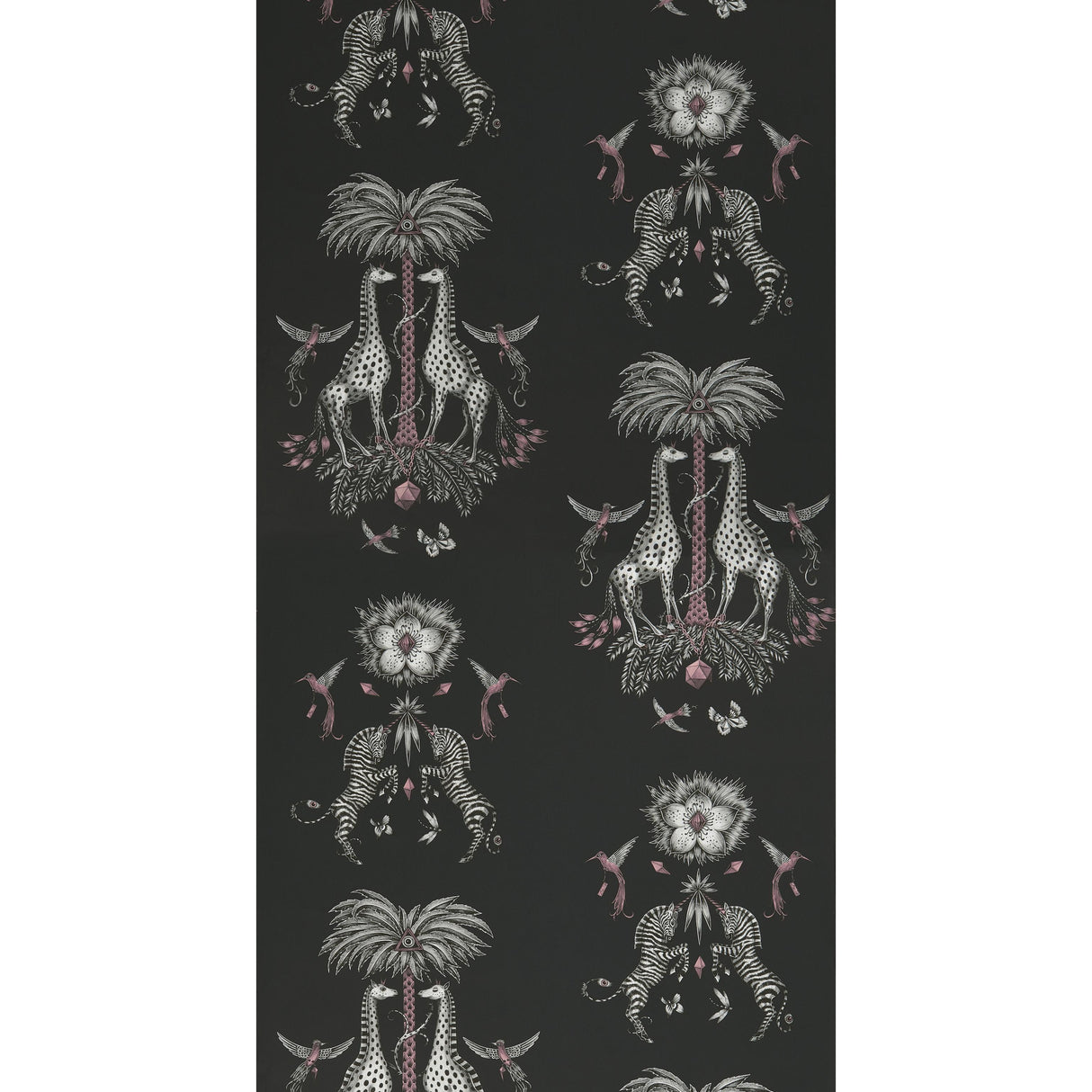 Clarke & Clarke CREATURA CHARCOAL Wallpaper