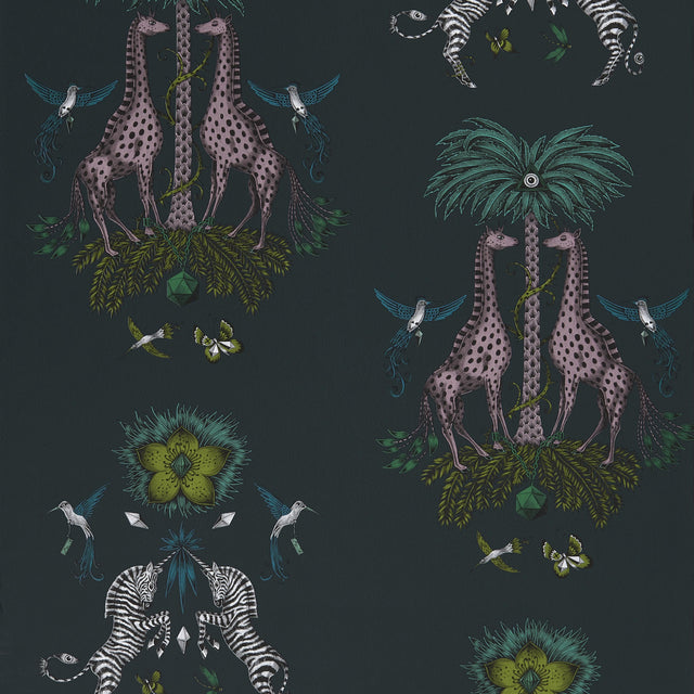 Clarke & Clarke CREATURA TEAL Wallpaper